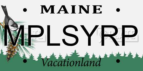 MPLSYRP Maine License Plate