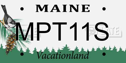 MPT11S Maine License Plate
