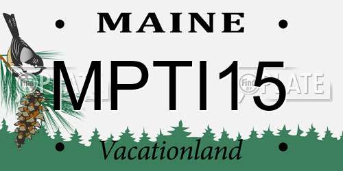 MPTI15 Maine License Plate
