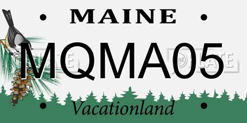 MQMA05 Maine License Plate