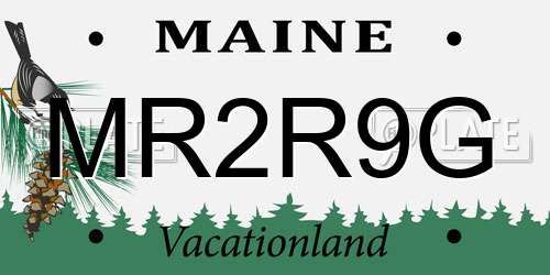 MR2R9G Maine License Plate