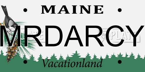 MRDARCY Maine License Plate