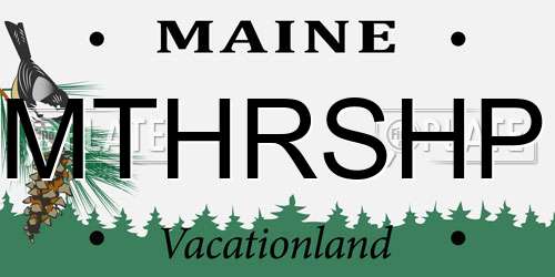 MTHRSHP Maine License Plate
