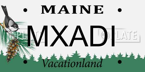 MXADI Maine License Plate