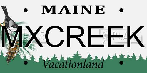 MXCREEK Maine License Plate