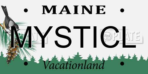 MYSTICL Maine License Plate