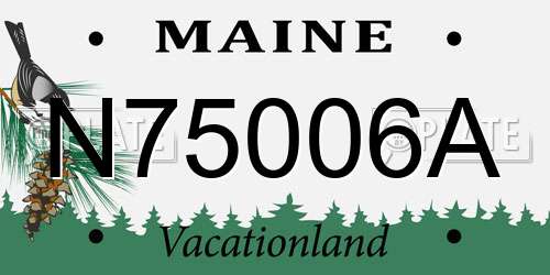 N75006A Maine License Plate