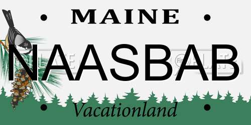 NAASBAB Maine License Plate