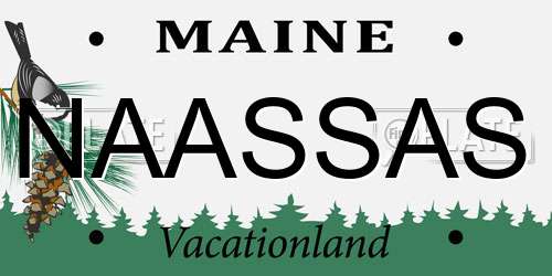 NAASSAS Maine License Plate