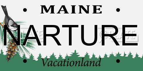 NARTURE Maine License Plate