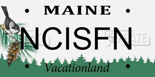 NCISFN Maine License Plate