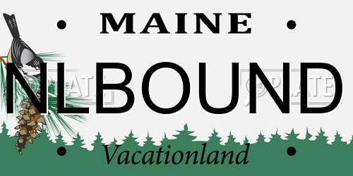 NLBOUND Maine License Plate