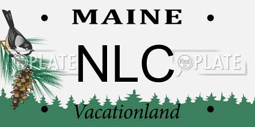 NLC Maine License Plate