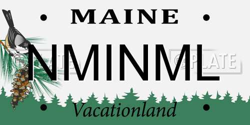 NMINML Maine License Plate