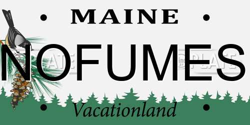 NOFUMES Maine License Plate
