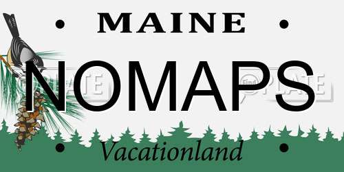 NOMAPS Maine License Plate