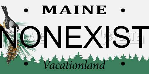 NONEXIST Maine License Plate