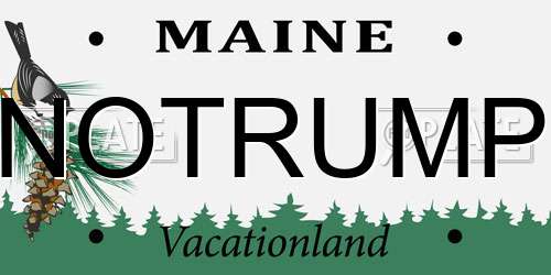 NOTRUMP Maine License Plate