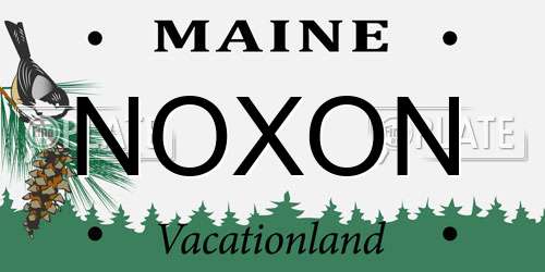 NOXON Maine License Plate