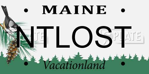 NTLOST Maine License Plate