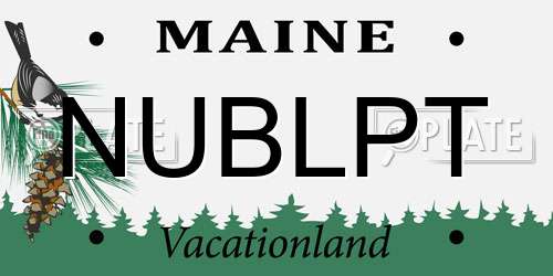 NUBLPT Maine License Plate