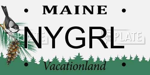 NYGRL Maine License Plate