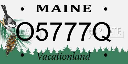 O5777Q Maine License Plate