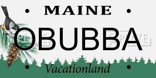 OBUBBA Maine License Plate