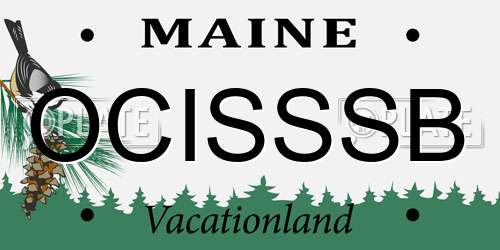 OCISSSB Maine License Plate