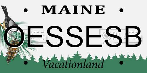 OESSESB Maine License Plate