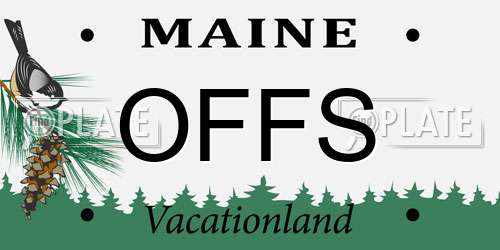 OFFS Maine License Plate