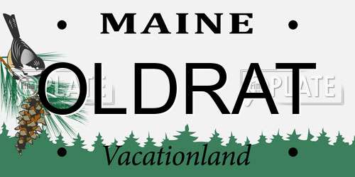 OLDRAT Maine License Plate