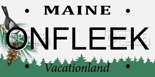 ONFLEEK Maine License Plate