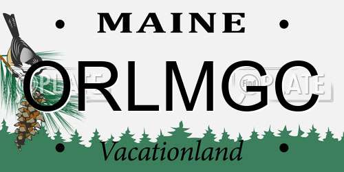 ORLMGC Maine License Plate
