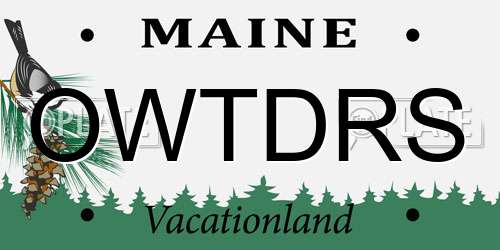 OWTDRS Maine License Plate