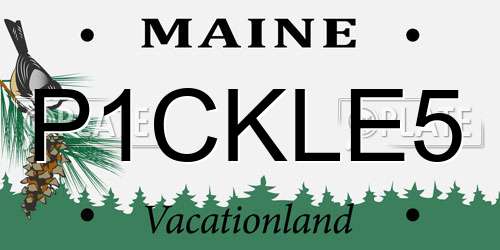 P1CKLE5 Maine License Plate
