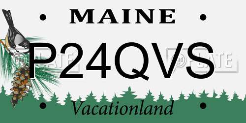 P24QVS Maine License Plate