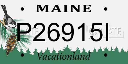 P26915I Maine License Plate