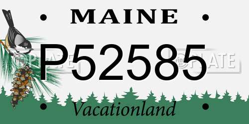 P52585 Maine License Plate
