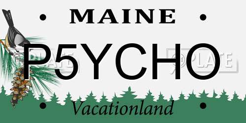 P5YCHO Maine License Plate