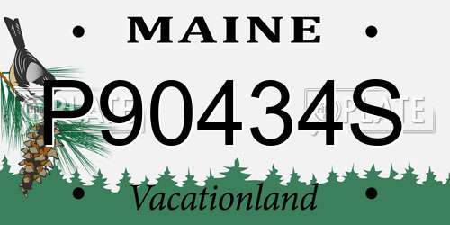 P90434S Maine License Plate