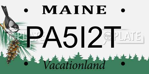 PA5I2T Maine License Plate