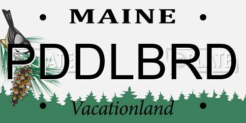 PDDLBRD Maine License Plate