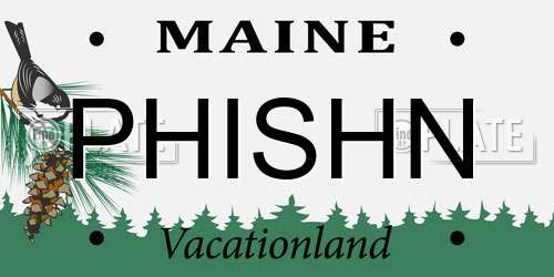 PHISHN Maine License Plate
