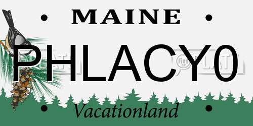 PHLACY0 Maine License Plate
