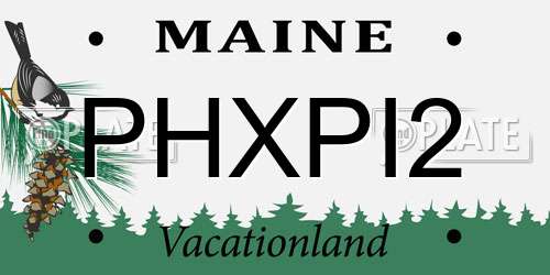 PHXPI2 Maine License Plate