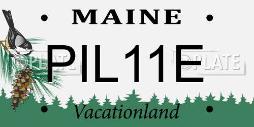 PIL11E Maine License Plate