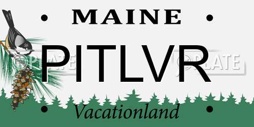 PITLVR Maine License Plate