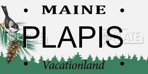 PLAPIS Maine License Plate