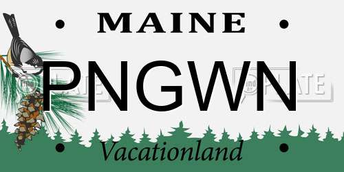 PNGWN Maine License Plate